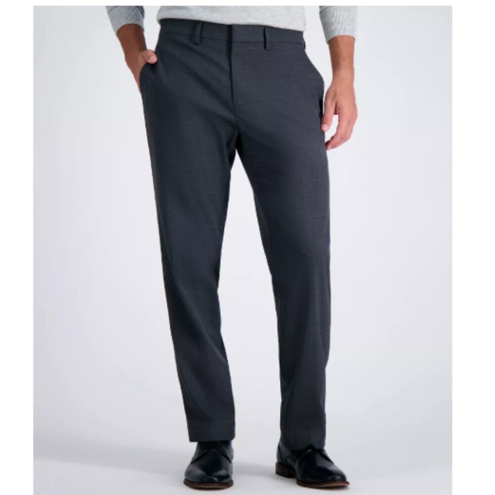 J.M. Haggar Premium Tailored-Fit Stretch Flat-Front Suit Pants 34 X 32